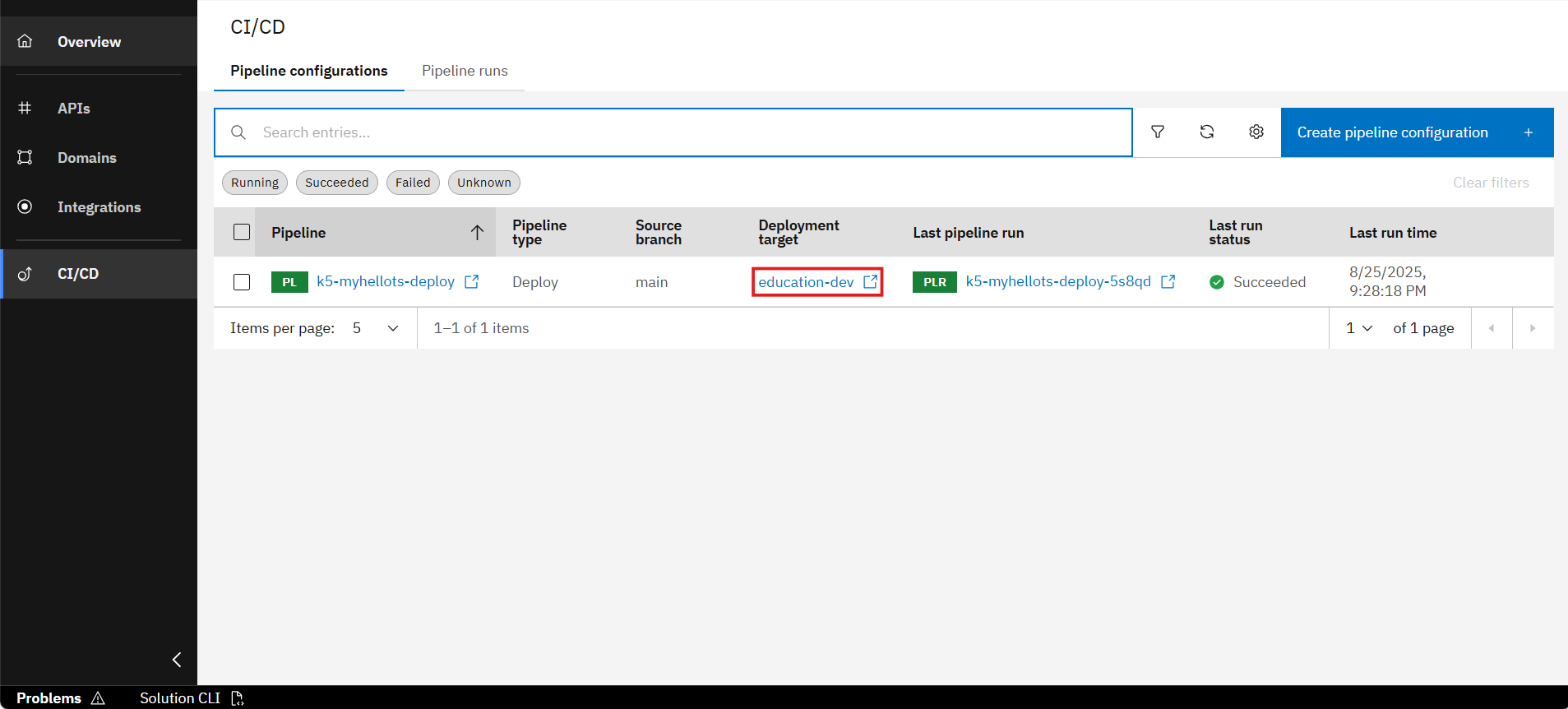 CICD Screenshot 1