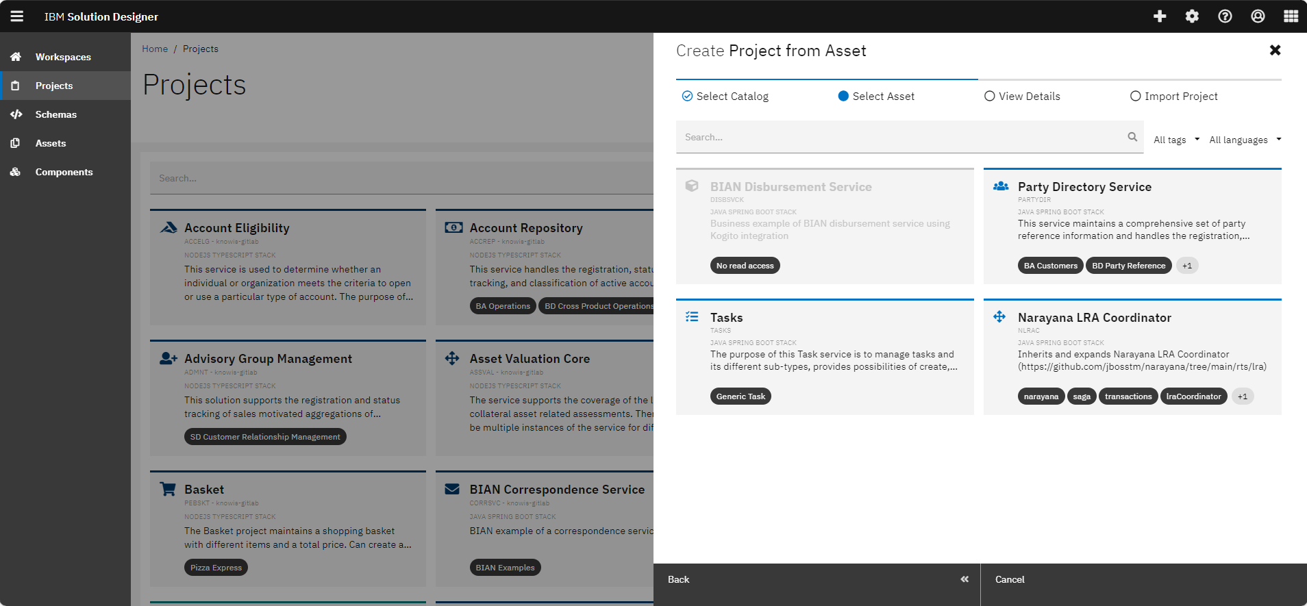 Select Asset