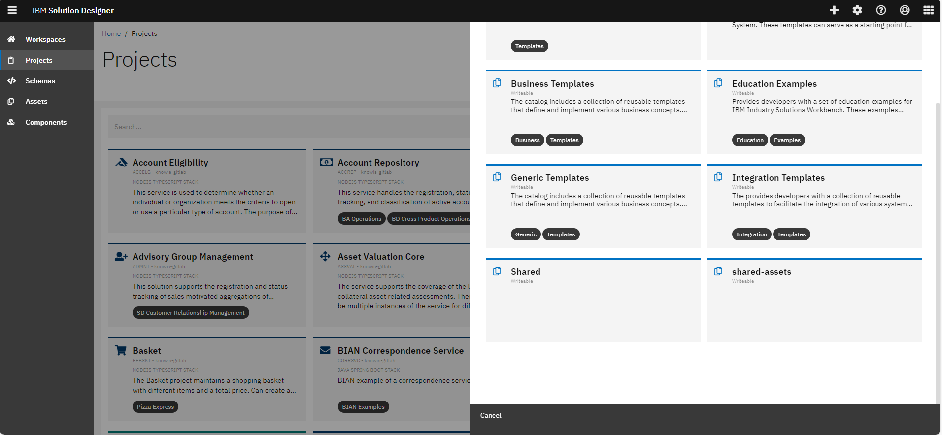Shared Asset Catalog