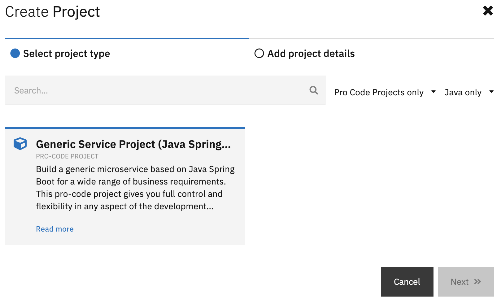 Create Project