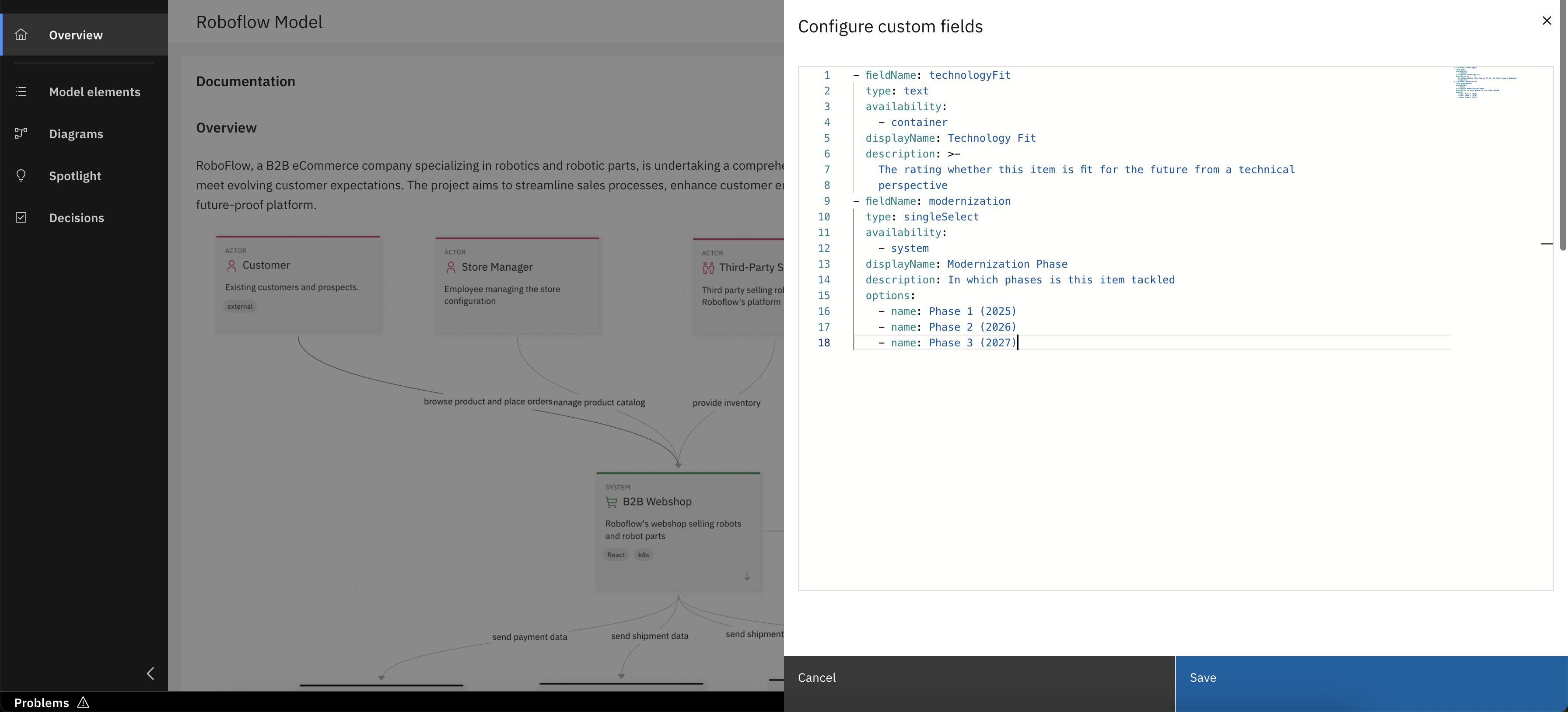 Add Custom Field Definitions