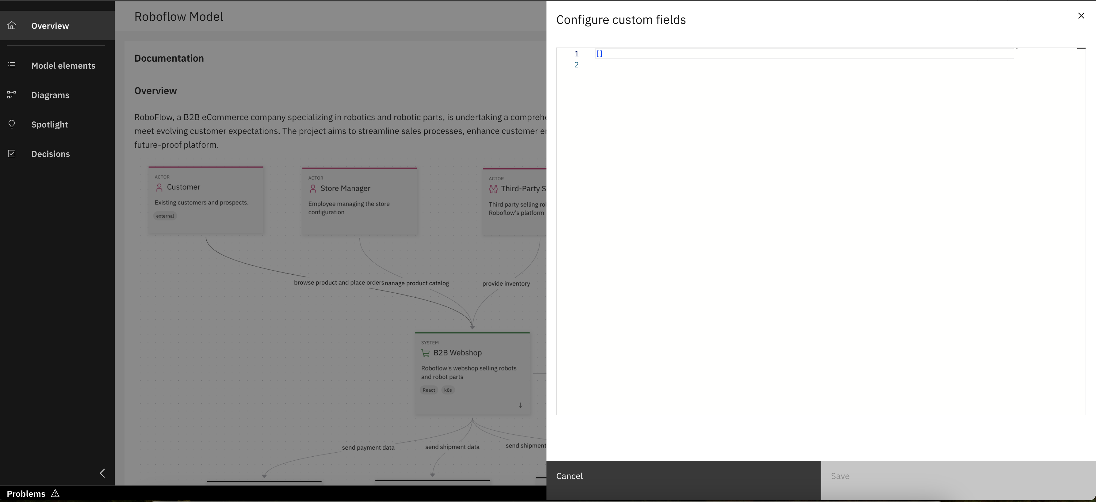 Custom Fields Panel