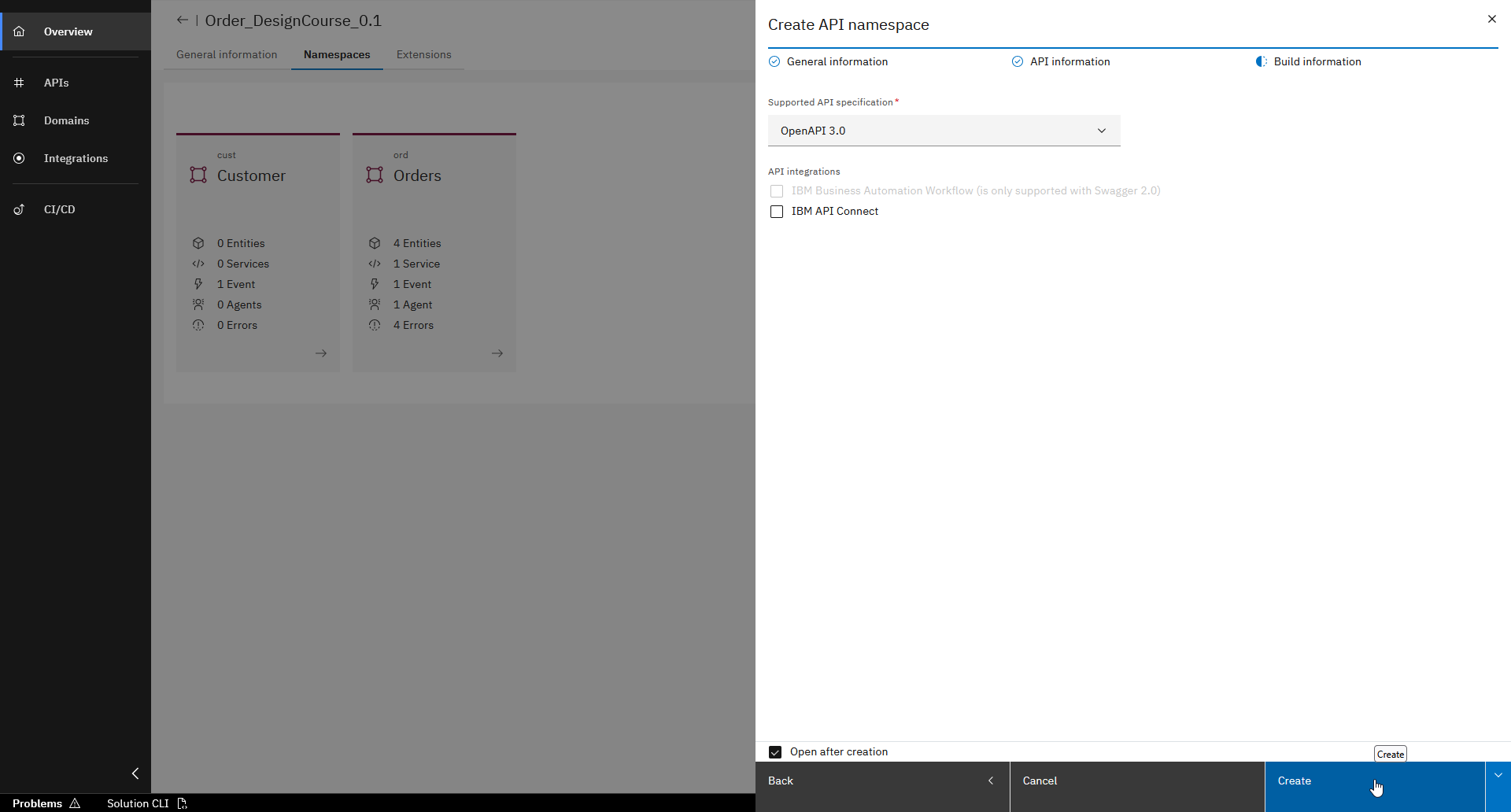 API Namespace Screenshot 5