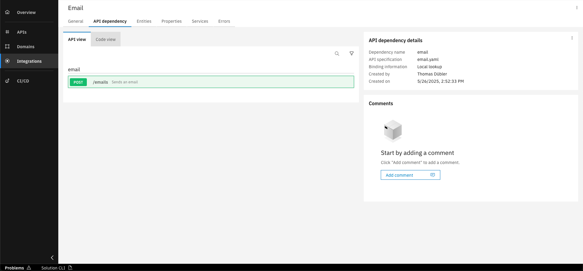 Service Integration Screenshot 7