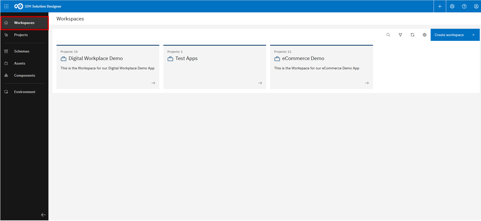 Workspaces link